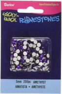 💎 dazzle with 200-pack of stick on 5mm amethyst rhinestones logo