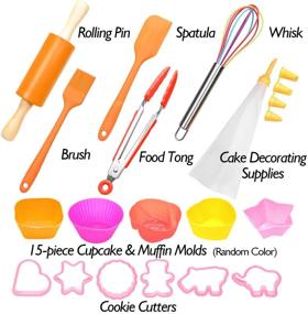 img 3 attached to 🍴 Nonstick Silicone Utensils for Toddlers - Shacoryze Kids' Home Store and Baking Supplies for Kids