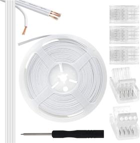 img 4 attached to 💡 RGBZONE 32.8ft RGB Extension Cable and 5Packs LED Light Strip Connectors for 5050 3528 RGB Strip Light