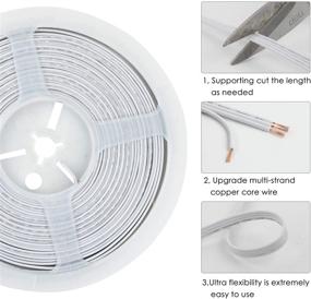 img 1 attached to 💡 RGBZONE 32.8ft RGB Extension Cable and 5Packs LED Light Strip Connectors for 5050 3528 RGB Strip Light