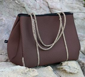 img 2 attached to 👜 Пол Трайб Неопрен Дизайнерские женские сумки и кошельки для плеча