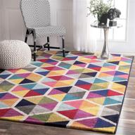 🔶 multi-colored nuloom maris triangles area rug, 3' x 5' logo