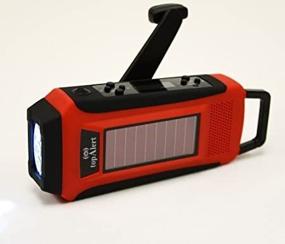 img 2 attached to TopAlert HY-016: Ultimate Survival Solar Hand Crank Radio, Flashlight & Smartphone Charger - AM/FM/WB (NOAA) Digital, with Adaptors & Cables
