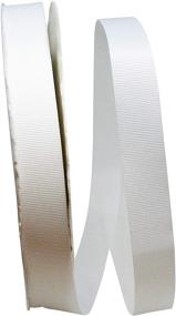 img 1 attached to 🎀 Reliant Ribbon Grosgrain Allure Ribbon - Versatile & Stylish - 7/8 Inch X 100 Yards, White