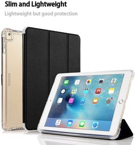 img 3 attached to 📱 Valkit iPad Mini 1 2 3 Case | Trifold Stand, Translucent Frosted Back Cover, Auto Sleep/Wake | Black