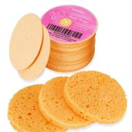 🧽 compressed facial sponges - 50 pack, gainwell cellulose spa sponges for facial cleansing, exfoliating mask, makeup removal - 100% natural cosmetics logo