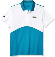 lacoste sport colorblock bermuda white bermuda logo