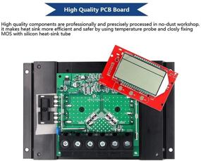 img 1 attached to 🌞 High-Efficiency 50 Amp Solar Charge Controller - 48V, 36V, 24V, 12V Auto-Switching, PWM Panel Voltage Regulator for Lithium-ion, Lead Acid, LiFePO4 Batteries