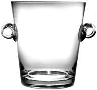 🍾 barski glass ice bucket wine cooler - clear, 7.25" h, 2 handles - made in europe логотип