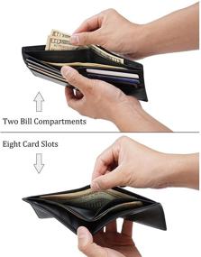 img 1 attached to 👜 Premium Polare Leather Wallet with RFID Blocking - Sleek Billfold for Enhanced Security