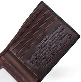 img 3 attached to Minimalist Embossed Leather Men's Accessories for Boyfriend and Girlfriend