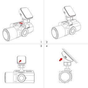 img 1 attached to 📹 Vantrue Dash Cam GPS Receiver Module Type C USB Port Adhesive Mount for Windows and Mac - N4, N2S, T3