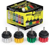 🧽 small diameter drill brush set for efficient cleaning on carpet, tile, shower track, and grout lines - ideal for seo logo