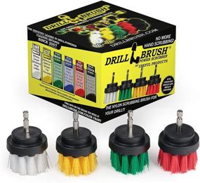 img 4 attached to 🧽 Small Diameter Drill Brush Set for Efficient Cleaning on Carpet, Tile, Shower Track, and Grout Lines - Ideal for SEO