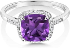 img 3 attached to Gem Stone King Amethyst Engagement