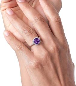 img 1 attached to Gem Stone King Amethyst Engagement