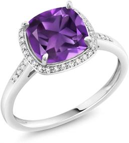 img 4 attached to Gem Stone King Amethyst Engagement