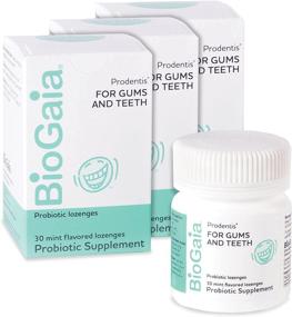 img 1 attached to Мятные таблетки BioGaia Prodentis: оральный пробиотик для здоровых зубов и десен, борьба с неприятным запахом изо рта, без спирта.