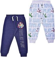 👖 disney toy story boy's drawstring athletic jogger pants - 2-piece set logo