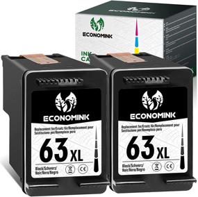 img 4 attached to 🖨️ Economink Remanufactured 63XL Black Ink Cartridge - High Yield Replacement for HP OfficeJet 3830, 5252, 4650, 5258, 4655, 4652, 5255 / DeskJet 3636, 1111, 3630, 1112, 3637, 3632 / Envy 4520, 3634 Printers