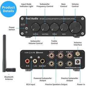 img 3 attached to Fosi Audio Bluetooth Amplifier 50 Integrated