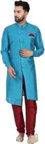 img 4 attached to SKAVIJ Pajama Wedding Festive Turquoise Men's Clothing