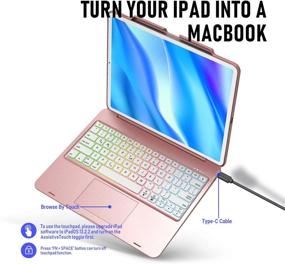 img 1 attached to Keyboard Case IPad 2018 3Rd 2020 4Th Tablet Accessories and Bags, Cases & Sleeves