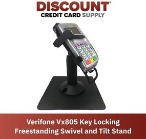 img 3 attached to DCCStands Freestanding Swivel And Tilt Verifone VX805 Terminal Stand With Key Locking Mechanism