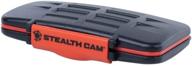 📸 stealth cam stc-mcsc memory card storage case: organize and protect your cards in orange, one size logo