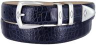 italian leather designer alligator men's belt accessories by canyon logo