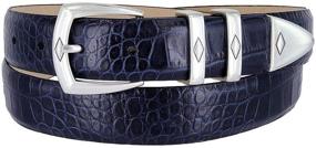 img 4 attached to Italian Leather Designer Alligator Men's Belt Accessories by Canyon