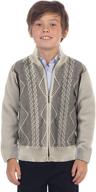 geometric lightweight cardigan sweater for boys' - gioberti sweaters collection logo