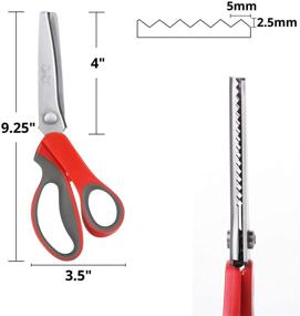 img 3 attached to Mr. Pen - Pinking Shears, Zigzag Scissors, Fabric Pinking Shears, Decorative Edge Scissors, 🔪 Textile Pinking Scissors, Scissors with Patterns, Decorative Edge Cutting Tools, Sewing Pinking Shears, Textile Crimping Scissors