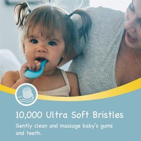 img 2 attached to 🦷 Papablic Baby Toothbrush: Gentle Training Toothbrush for Ages 0-2 Years - 4 Pack