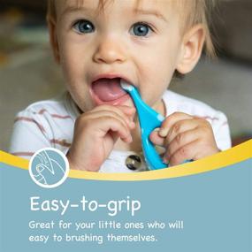 img 1 attached to 🦷 Papablic Baby Toothbrush: Gentle Training Toothbrush for Ages 0-2 Years - 4 Pack
