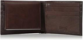 img 1 attached to Buxton Credit Billfold Wallet Brown