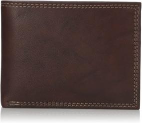 img 4 attached to Buxton Credit Billfold Wallet Brown