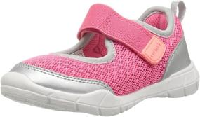 img 4 attached to 👟 Stylish and Durable: Carters Girls Athletic Maryjane Toddler Girls' Shoes - Perfect for Active Little Ones!