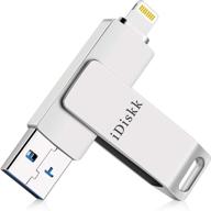 📱 idiskk 128gb mfi certified photo stick for iphone - usb flash drive for iphone 13/12/12 mini/12 pro max/11/11 pro/xr/x/xs - photo storage for ios, iphone memory stick - compatible with ipad, macbook, and pc логотип