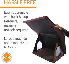 img 2 attached to 🐱 K&amp;H Pet Products Multi-Kitty A-Frame Outdoor Kitty House - Heated or Unheated Cat Shelter