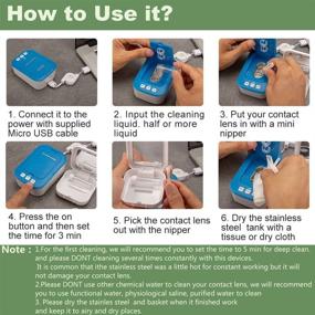 img 1 attached to Contact Cleaner Portable Ultrasonic Cleaning