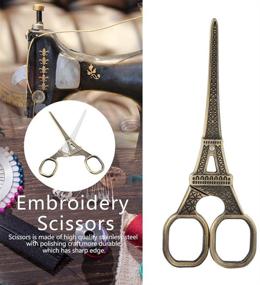 img 1 attached to Fashionable Eiffel Stainless Scissors Embroidery