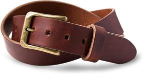 img 4 attached to McTROY: Superior Quality Handcrafted Heavy Leather Belts for Men's Casual Accessories