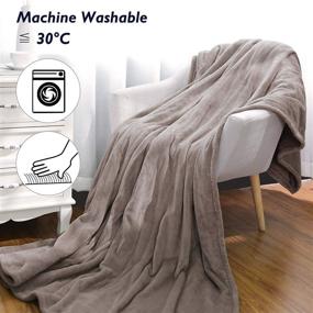 img 1 attached to 🔥 Oversized Flannel Heated Blanket 72"x84" - ETL Certified Electric Throw with Fast Heating, 4 Heat Levels & 10-Hour Auto Shut Off, Machine Washable
