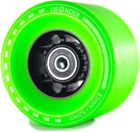 img 3 attached to 🛹 IWONDER Electric Skateboard Wheels: High-Quality 83mm 85A Urethane Compound Longboard Wheels with ABEC 7 Bearings