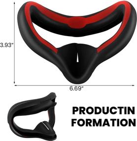 img 1 attached to 🎮 Enhance Comfort and Playtime with X-Super Home Adjustable Elite Strap and Battery Bracket for Oculus Quest 2 - Silicone Face Cover Combo