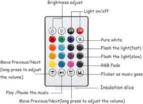 img 1 attached to 🔊 Enhanced Bluetooth Speaker with Remote Control for Color Changing Effects