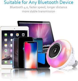 img 3 attached to 🔊 Enhanced Bluetooth Speaker with Remote Control for Color Changing Effects