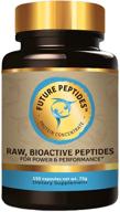 💪 future peptides™ pure protein: ultimate protein capsules for pre and post workout supplements. ideal amino acids raw food replacement for whey protein powder. suitable for crossfit training. logo