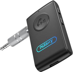 img 4 attached to 🎧 Nulaxy Bluetooth Aux Adapter: Noise-Canceling Hands-Free Call & Dual Device Connection